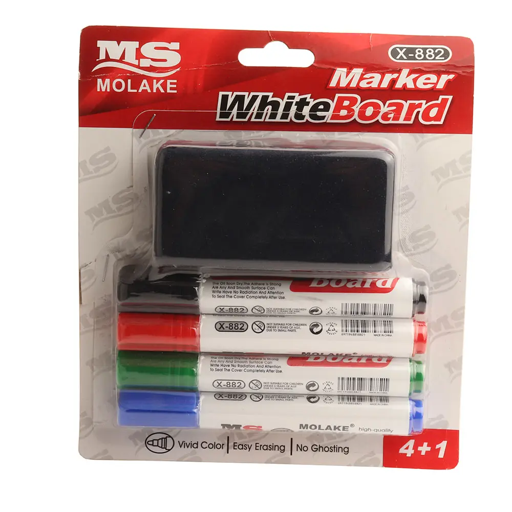 Hoge Duurzaamheid Oem 4 Stks/set Gemakkelijk Dry Erase Marker Whiteboard Pen Voor Office Briefpapier Leveringen