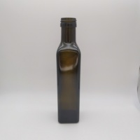 Bouteilles d'huile comestible Marasca vides en verre vert de 250 ml, 500 ml, 750 ml, 1000 ml avec bouchon de 31,5 mm