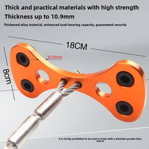 Arnés de elevación de cuerda de alambre de acero Correa de seguridad para marcos de <span class=keywords><strong>escalada</strong></span> con cable <span class=keywords><strong>Anclaje</strong></span> Eslinga Equipo de herramientas de rescate - Product Image 3