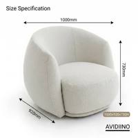 Ensemble de canapé et fauteuil d'appoint modernes en tissu bouclé pour salon, hall d'hôtel et réception de club, solution de mobilier tout-en-un.