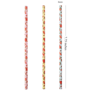 Cannucce in Bambù Biodegradabili Ecologiche con Motivo Personalizzato, Confezionate Singolarmente, per Campeggio, Diametro 8mm 10mm, Avvolte in <span class=keywords><strong>Carta</strong></span> - Product Image 2