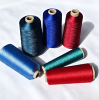 AUDIS Renkli %100 Polyester Filament Nakış İpliği 108D/2 Çevre Dostu Yüksek Dayanımlı Merserize Boyalı Dikiş ve Tığ İşi İçin