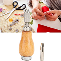 Outils de bijouterie Orfèvre Outils de fabrication de bijouterie Bouton en bois ChunkMandrel Millgrain Outils Étau à main avec manche en bois