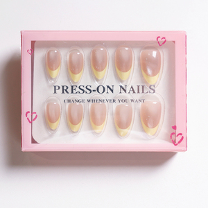 เล็บปลอมแบบกดติดลายตาแมวฝรั่งเศส 24 ชิ้น พร้อมกล่องบรรจุภัณฑ์ - Product Image 6