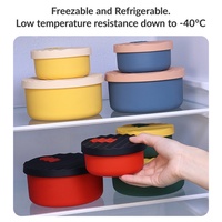 Petit bol personnalisé en silicone de qualité alimentaire pour pop-corn bol incassable pour masque facial bols en silicone pour enfants moule à soupe à l'eau pour le stockage des aliments