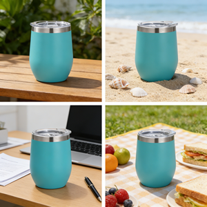 Double Wall Vacuum Insulated <b>Coffee</b> Tumbler 12oz 304 Stainless Steel Matte Finish Reusable Mug for Office Travel Custom Logo - Product Image 6