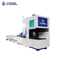 CORAL CRL-6012QG-A Máquina de Corte Láser de Fibra CNC Automática de 3000W para Tubos Metálicos, Alta Precisión, Compatible con PLT AI