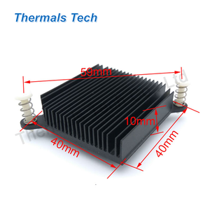 Disipador de calor extruido de CPU de puente norte y sur de venta estándar con 40*40*10mm - Product Image 3