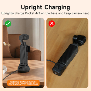 Base de Silicona para Montaje en Coche Osmo Pocket 4/3, Soporte de Escritorio Vertical con Carga para Accesorios de Cámara DJI Osmo Pocket 4 - Product Image 3