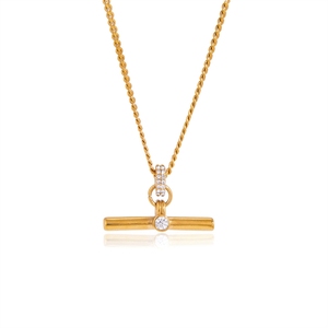 Collar de Estilo Clásico para <span class=keywords><strong>Mujer</strong></span>, Diseño Original Europeo y Americano de Bowei, con Barra en T de Acero Inoxidable con Incrustaciones de Diamantes de Imitación Blancos - Product Image 5