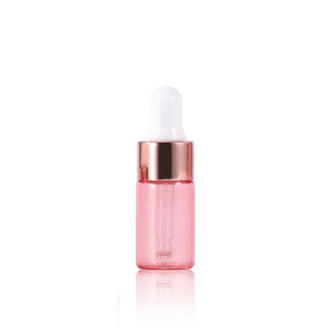 Wholesale 1235ml Clear Frosted Square Glass <b>Pink</b> Serum Essential Oil Dropper Pipette <b>Bottle</b> LK Brand Silk Screen Printed PP - Product Image 6