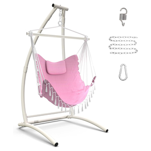 C tipo sedia amaca con supporto in metallo pesante appeso sedia con supporto per interni all'aperto sedia amaca per balcone ponte di pazione - Product Image 4