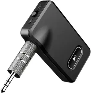 adaptor bluetooth amplifier mobil Suppliers-Terbaru BT 5.0 Bluetooth Perangkat untuk Mobil 3.5Mm AUX Adaptor Audio Nirkabel untuk Kabel Headphone Speaker Bluetooth Receiver