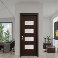 ZS WPC moderne intérieur complet WPC porte ensemble bois massif Simple isolation phonique humidité anti-insectes porte personnalisable