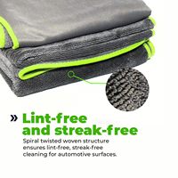 Serviette de nettoyage de voiture en microfibre de haute qualité 50x70, serviette de séchage de voiture en microfibre à boucles torsadées 60x40 600gsm 800gsm