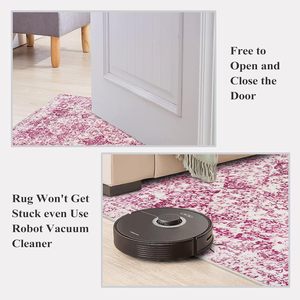 3D in <span class=keywords><strong>L</strong></span> hình ánh sáng màu hồng kết cấu Mexican có thể giặt nhà bếp hành lang thảm và RUNNERS - Product Image 6