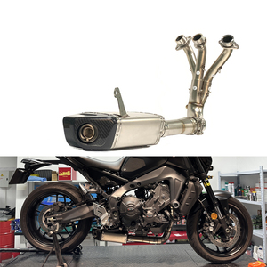 Выхлопная труба из нержавеющей стали для мотоцикла Teentop для <span class=keywords><strong>Yamaha</strong></span> MT09/FZ09 2021 + глушитель выхлопных газов - Product Image 6