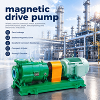 Pompe centrifuge magnétique sans joint pour produits chimiques, résistante à la corrosion, avec revêtement en fluor, pompe AC OEM pour l'industrie chimique