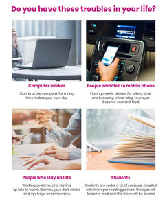 Profesional nuevo masajeador de ojos inteligente calentado y eléctrico caliente con vibración cuidadosa máscara electrónica para dormir - Product Image 6