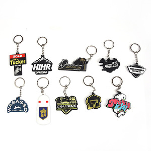 Custom PVC Keyrings Personalized Cartoon Style Digital Photo Key Chains with Your Logo Made From Plastic