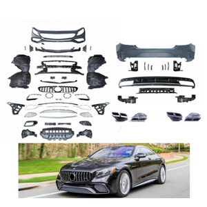 Hailed ชุดบอดี้รถยนต์สำหรับ <span class=keywords><strong>Mercedes</strong></span> Benz W217คูเป้ <span class=keywords><strong>S</strong></span> Class <span class=keywords><strong>Coupe</strong></span> อัพเกรดเป็น S65 <span class=keywords><strong>AMG</strong></span> <span class=keywords><strong>Coupe</strong></span> ชุดบอดี้กันชนรถยนต์2014-2020 - Product Image 6