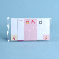 Marque-pages autocollants personnalisés mignons en forme de dessin animé, notes adhésives multicolores pour l'école, le bureau, les albums et le journaling