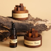 Diffuseur de parfum sans flamme en bois massif à diffusion libre avec arôme pour la décoration intérieure de la maison, de la chambre et du bureau à domicile - Cadeau