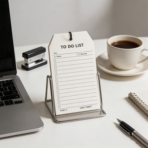 Bloc-notes suspendu SK en forme d'étiquette pour liste de tâches, feuilles mobiles, pour bureau - Product Image 6