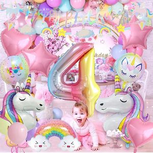 <strong>Unicorn</strong> Balloons Birthday <strong>Party</strong> Decorations for Girls Foil Balloons Set Macaron and Rainbow Balloon <strong>Party</strong> <strong>Supplies</strong> - Product Image 3