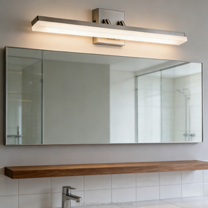 Factory Customization Adjustable 36inch <strong>Chrome</strong> Acrylic Lens <strong>Wall</strong> Vanity <strong>Lights</strong> Bathroom Mirror With Led <strong>Light</strong> 30W - Product Image 3