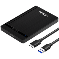 VONN OEM Box Esterno USB 3.0 V3 Spazzolato per Hard Disk 2.5 pollici SATA HDD SSD, Compatibile con PC e Laptop