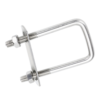 Acier inoxydable 304 316 collier de serrage camion bateau boulons en U avec rondelle à écrou hexagonal boulon en U en acier inoxydable pour ressort à lames