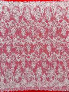 Luxe blanc mariée 3m cils dentelle broderie Tulle dentelle <span class=keywords><strong>tissu</strong></span> élégant mariage français Chantilly maille dentelle <span class=keywords><strong>tissu</strong></span> <span class=keywords><strong>robe</strong></span> femmes - Product Image 2