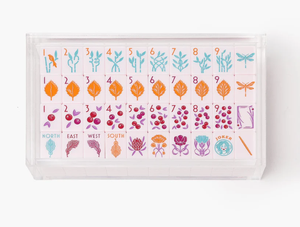 2024 Justincase Transparent Sliding Lid Acrylic <b>Mahjong</b> Tiles Game <b>Set</b> Model 7878 Case for Display Only - Product Image 4