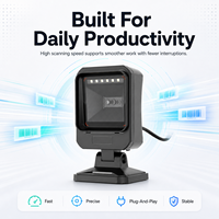 Escáner de Códigos de Barras USB Omnidireccional 2D de Alta Tolerancia, Lector de Códigos QR de Escritorio para Uso en Supermercados, en Stock