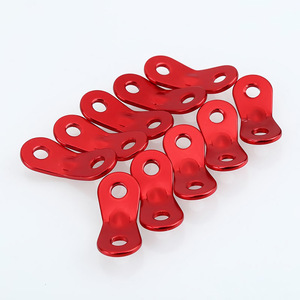 Aluminum Alloy Tent Guy Line Buckle Double Eye Sliding Adjustment Tarp Wind Rope <b>Clip</b> Outdoor Camping Accessory - Product Image 2