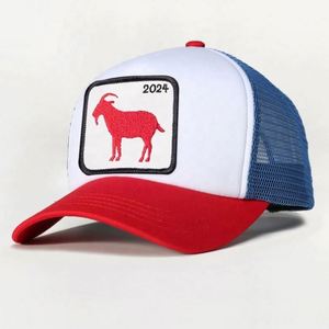 Casquettes de baseball trucker à 5 panneaux avec logo personnalisé brodé et imprimé en relief, motifs animaux, décontractées, pour l'hiver et la plage, unisexe, en maille - Product Image 5