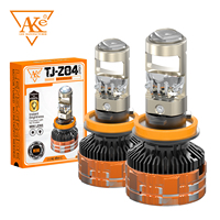 Kit de conversion de phares AKE TJ-Z04 H4 Bi-LED avec lentille de projecteur 65W 13000LM, faisceau Hi/Lo, mini-lentille pour voiture et moto