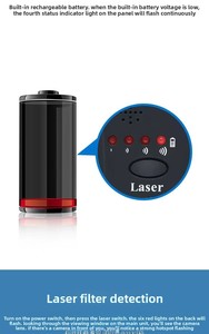 Prix Usine CC308+ <span class=keywords><strong>Mini</strong></span> Détecteur Portable Personnel ABS Anti-<span class=keywords><strong>Espion</strong></span> Wi-Fi Caméra Cachée Lentille Laser Appareil de Détection GPS - Product Image 4