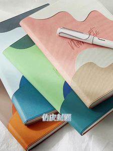 2025 Custom Saddle Stitching Hardcover PU Leather <b>A5</b>/B5 Sewing Planner Notebook Journal <b>Diary</b> with Logo - Product Image 2