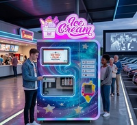 Nouvelle machine distributrice de crème glacée entièrement automatique de qualité commerciale, distributeur de yaourt, de fruits, de lait et de noix