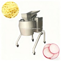 Commerciële groente-, aardappel- en yam-snijmachine, gemotoriseerd, hoge capaciteit, multifunctioneel
