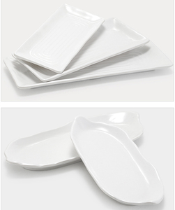 Piatti Sushi Di Servizio <span class=keywords><strong>Neri</strong></span> Sashimi piatto melamina, piatto lungo rettangolare Piatti in melamina Sushi - Product Image 6