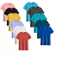 Kaus Katun Pima Kaus Katun Uniseks Kualitas Tinggi Kaus Katun Cetak Logo Cetak Khusus Kaus Katun Polos Lengan Pendek Pria