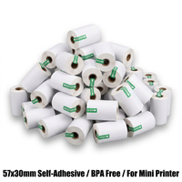 Rouleau de papier thermique monocouche de qualité A, directement de l'usine, 57x38 40 80x80mm pour les terminaux de point de vente, les distributeurs automatiques de billets et les caisses enregistreuses