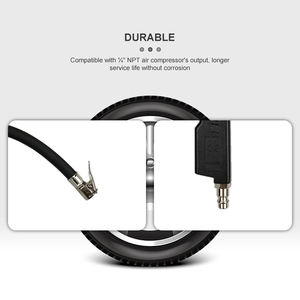 0-12 Bar diyafram basınç göstergeleri göstergesi ile yüksek kalite hava pompası <span class=keywords><strong>Atv</strong></span> lastiği şişirme tabancası - Product Image 5