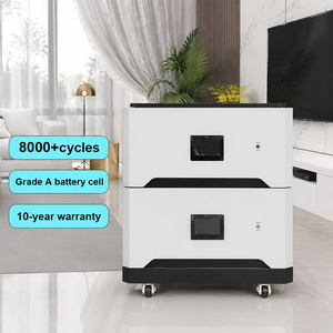 Batterie LiFePO4 empilable 15KWH/30KWH/45KWH, système de stockage d'énergie solaire hybride, 51.2V, protection IP66 - Product Image 1