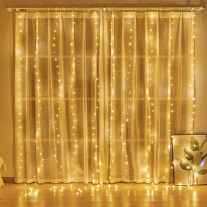 <span class=keywords><strong>Guirlande</strong></span> de lumières LED 3M pour rideau, IP44, télécommande, <span class=keywords><strong>guirlande</strong></span> féerique pour la décoration de la fenêtre de la chambre, pour le Nouvel An et Noël - Product Image 1