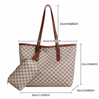 Sac fourre-tout de luxe Queenshow pour femmes en cuir PU avec doublure en polyester, deux anses et fermeture éclair