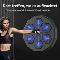 YUNPAO Machine de boxe musicale murale amovible, entraîneur de boxe en plastique durable pour enfants, idéale pour les espaces partagés
